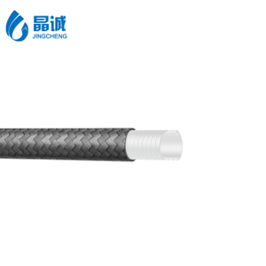 PTFE Smooth Bore Corrugated Braided Hose for Food and Chemical Transfer | Stainless Steel Reinforced PTFE Hose