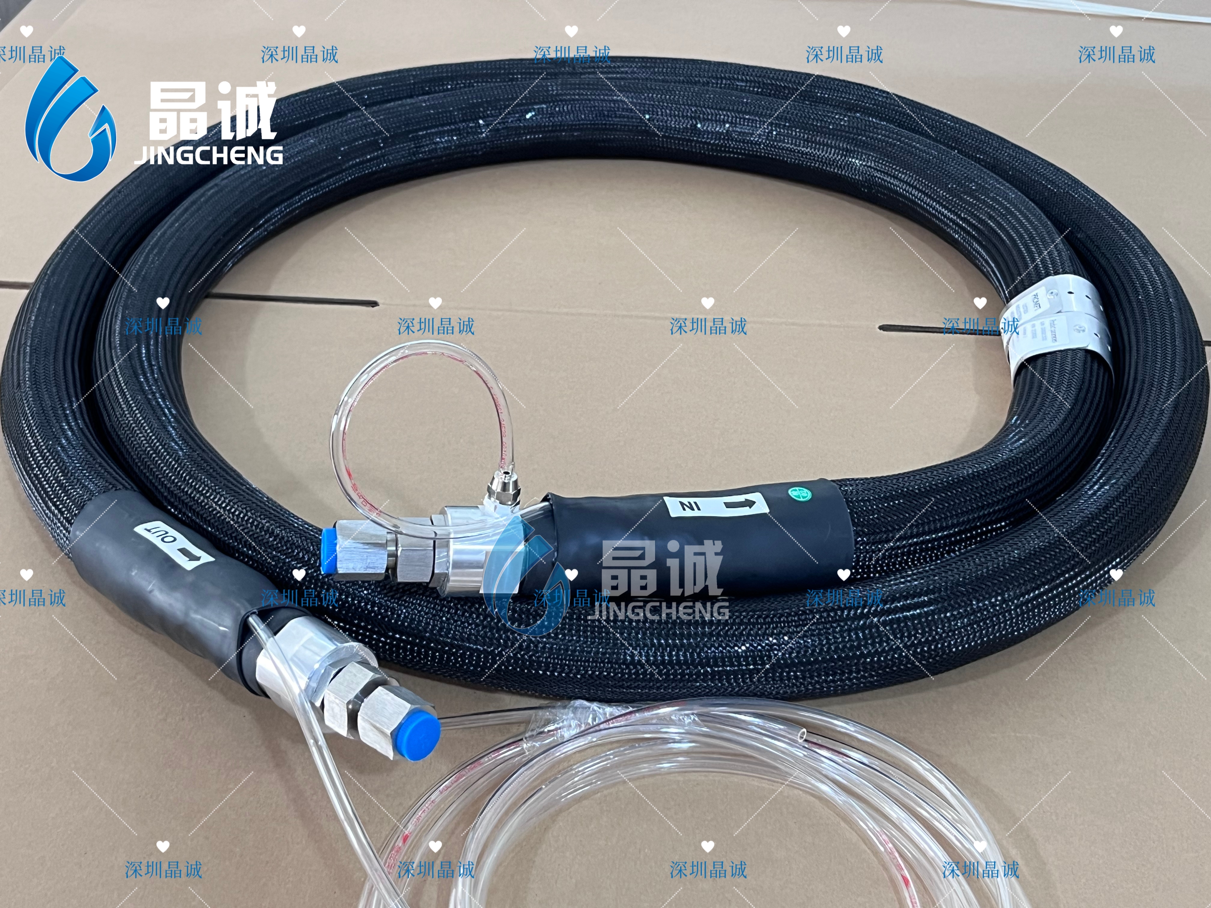 Water heating tube, electric heating, conveying tube, fluid equipment