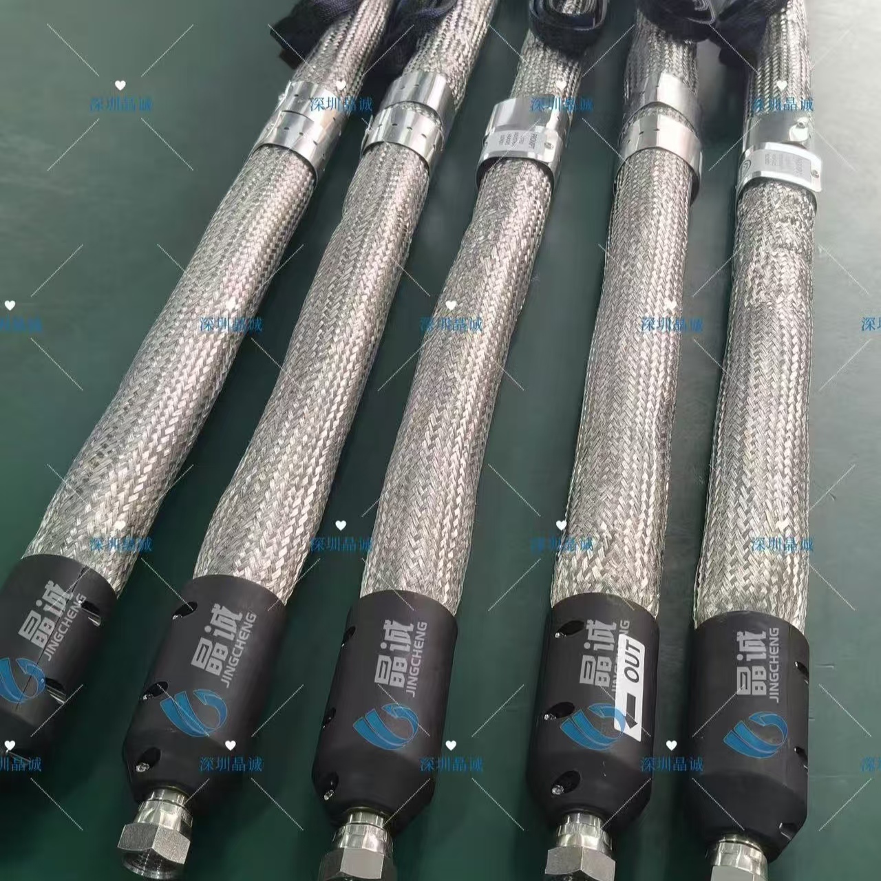 Heated Inert Gas Hose for Glass Production Lines | Custom Heated Hose Manufacturer