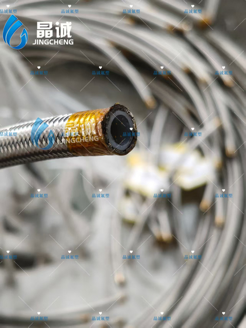 Braided hose PTFE braided tube High temperature brake hose manufacturer Direct sales Material tube Mold temperature machine Material tube