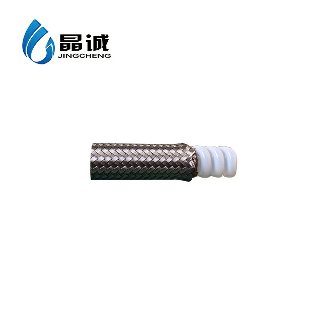 Corrugated PTFE Hose ( Corrugated Inner & Outer walls) And Covered With Braided 304 Stainless Steel Wire