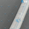 PTFE Hose with External Convolution and Spring Reinforcement | Flexible PTFE Chemical Transfer Hose