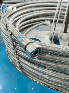 PTFE thermal oil hose chemical fluid transport pipe