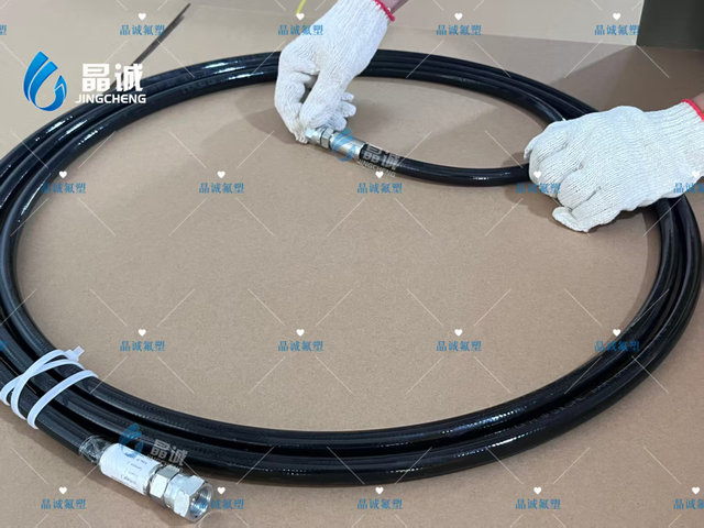 PTFE steel wire rope braided rubber sleeve PTFE brake oil pipe material pipe manufacturer sells explosion-proof chemical pipe directly