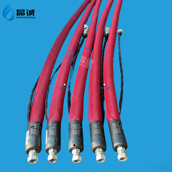 High temperature and low pressure hot melt heated PTFE hose 
