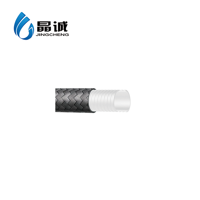 PTFE Hose ( Corrugated Outer Wall & Flat Inner Wall) And Covered With Braided 304 Stainless Steel Wire