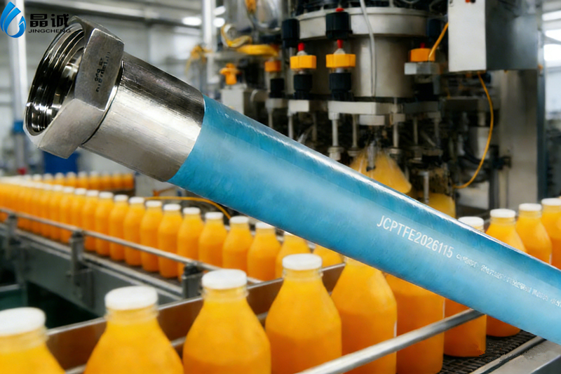 Food grade food conveyor equipment low temperture low pressure PTFE hose 