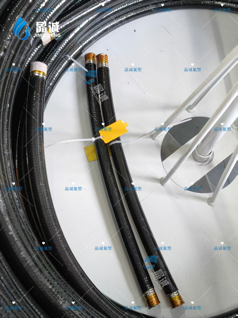 PTFE steel wire rope braided rubber sleeve PTFE brake oil pipe material pipe manufacturer sells explosion-proof chemical pipe directly