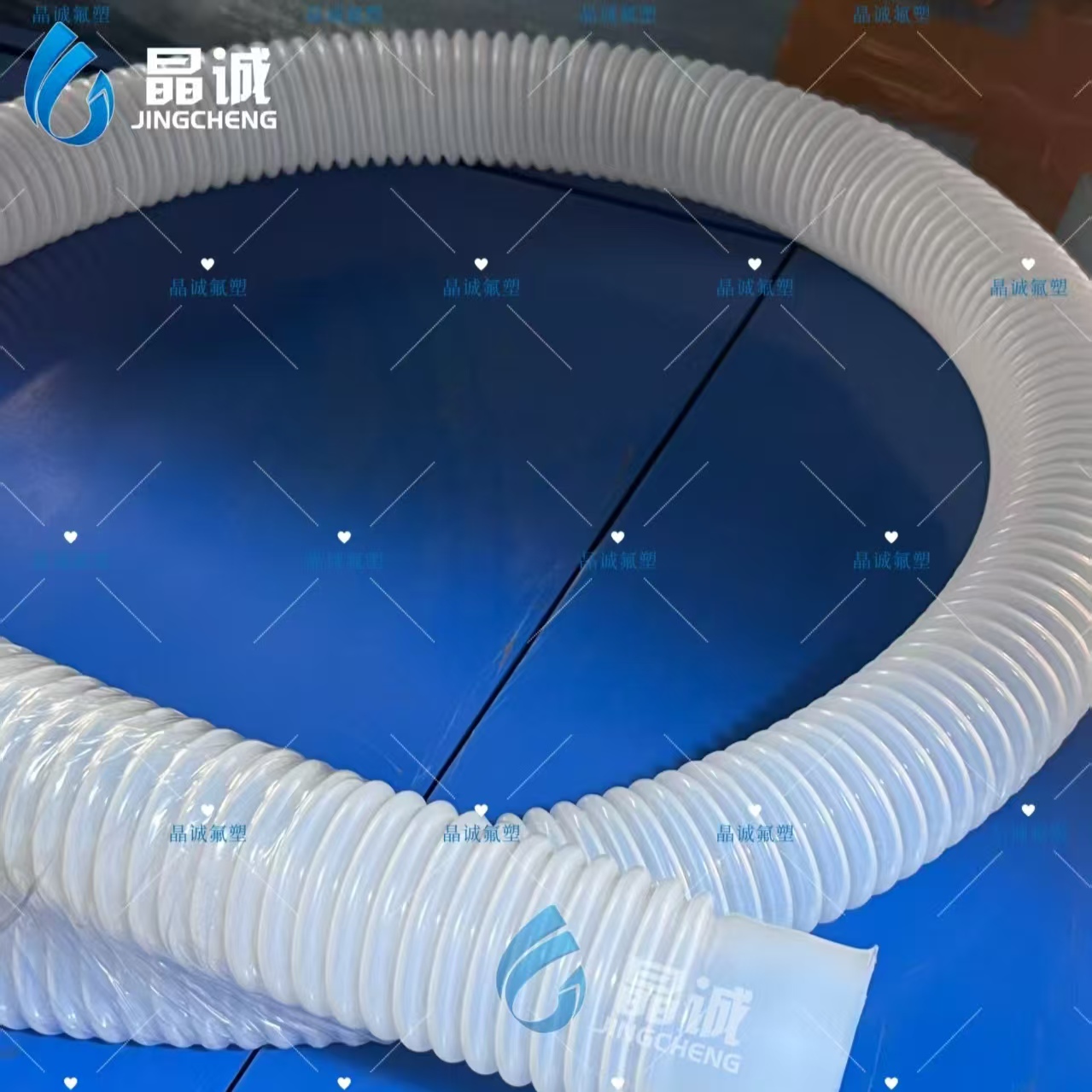 PTFE Inner-Corrugated Outer-Corrugated Spring Reinforced Hose | High Flex Chemical Transfer Hose