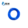 Smooth PTFE Hose With Middle Layer By 304 Stainless Steel Wire Braided And Out Layer by Smooth Blue TPU Covered