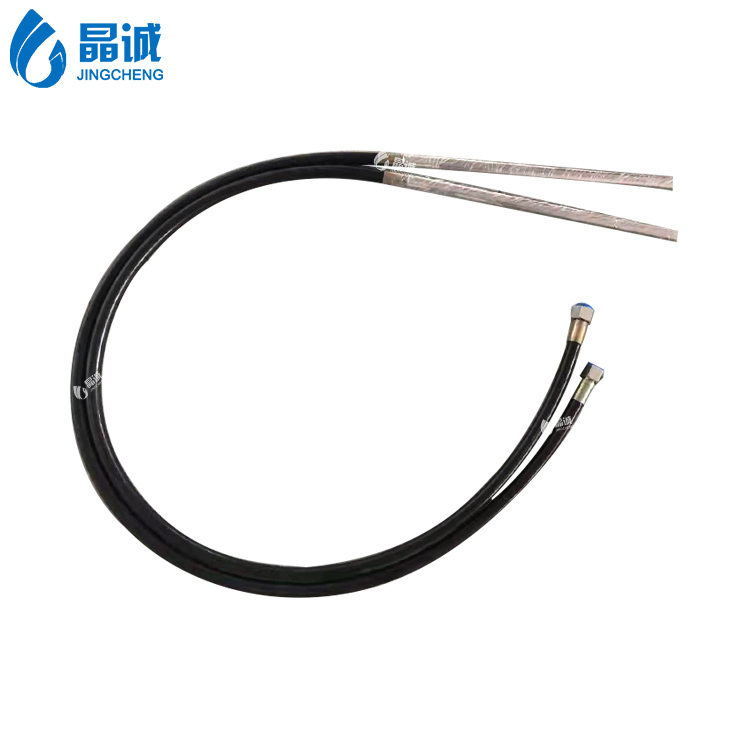 PTFE Heated hoses for liquids and gases