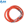 electrically heated hose smooth bore PTFE core with an high resistance external braid in stainless steel AISI 304