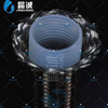 PTFE Inner Corrugated Hose | FDA PTFE Flexible Hose for Chemical & Food Transfer
