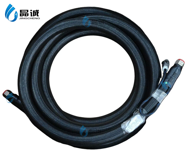 PTFE heating hose for hot melt glue dispensing custom made qualified inspection for automotive robot gluing