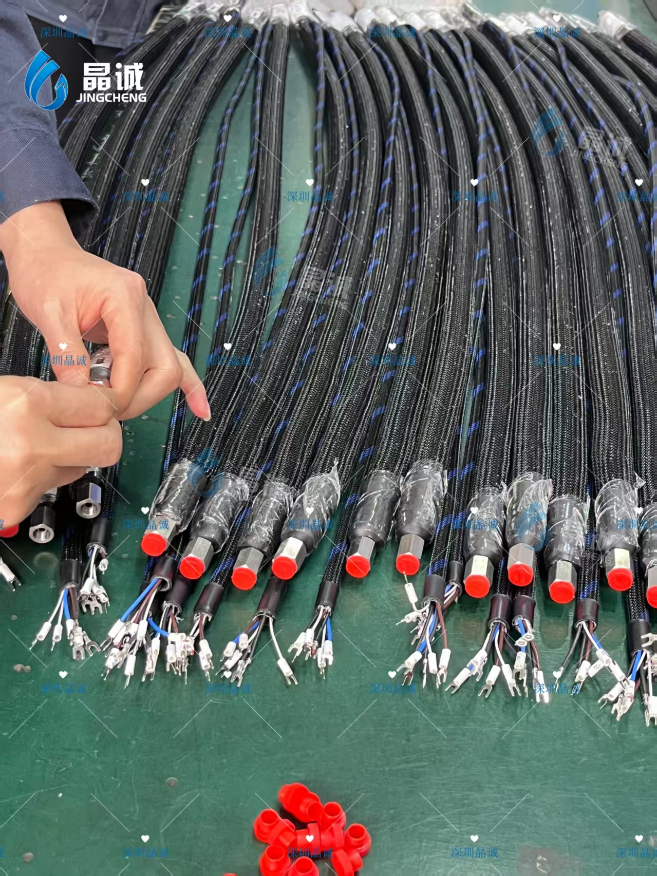 Industrial PTFE Heated Hose Custom Made Quality Guaranteed for Hot Melt Adhesive Transfer Robot Gluing
