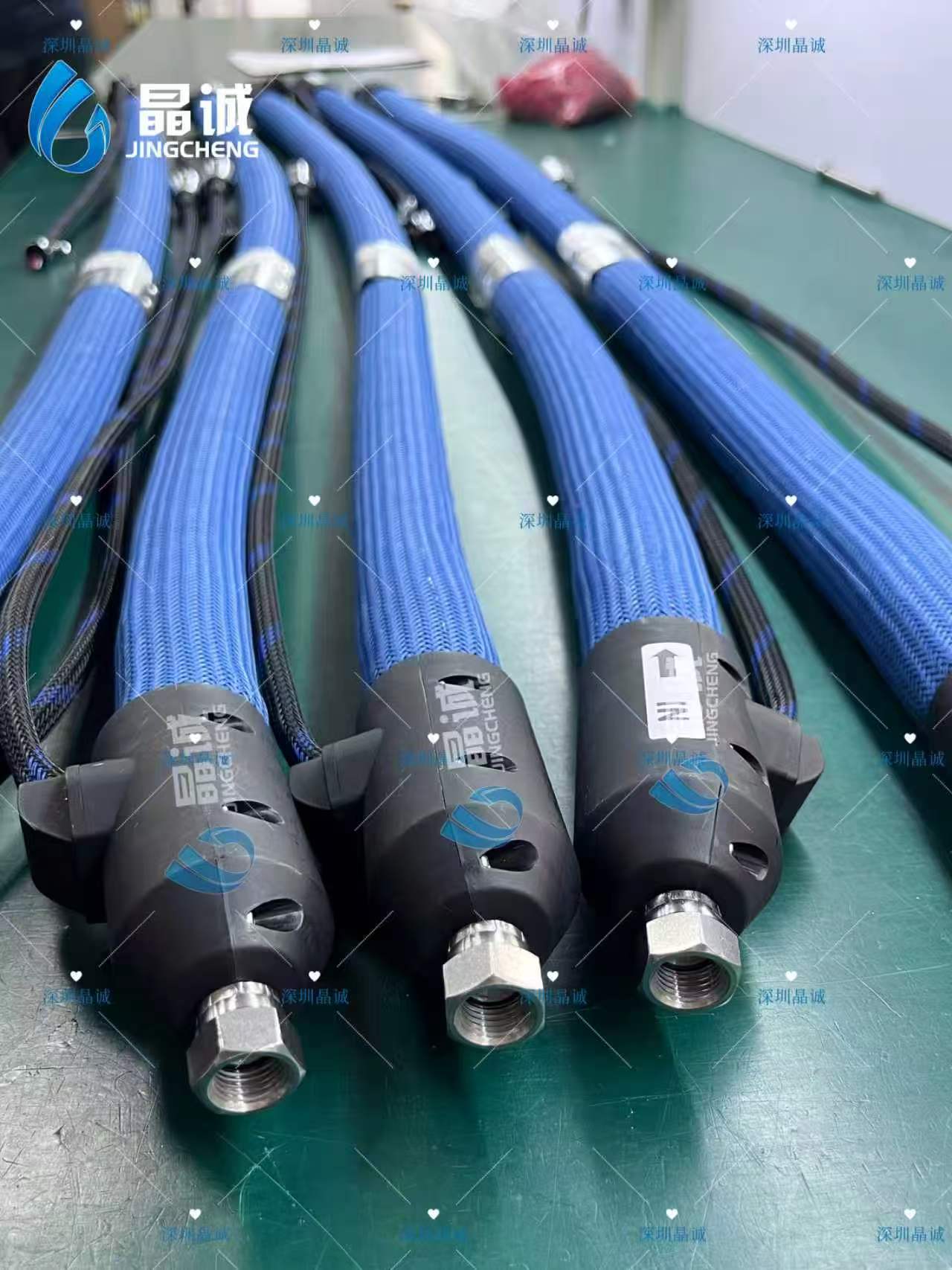 Precision Hot Melt Adhesive PTFE Heated Hose with Evenly Woven Heating Layer for Consistent Glue Flow