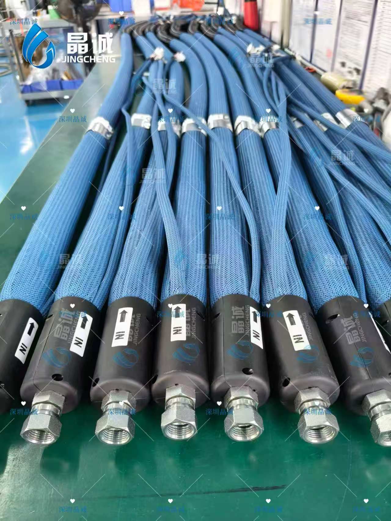 Heated Hot Melt Adhesive Hose with Evenly Woven Heating Layer for Packaging and Case Sealing Systems