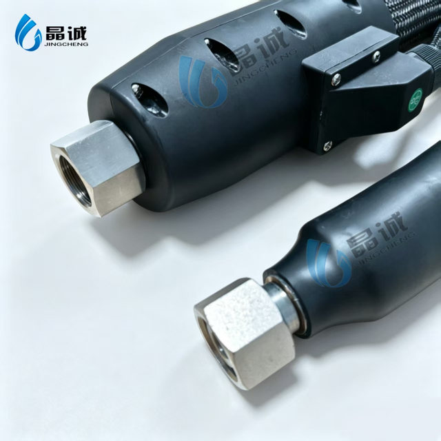 Glue dispensing machine accessories Fluid conveying pipe Non overflow PTFE heating hose Pur glue machine accessories