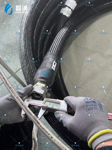 custom ptfe heated tube strict quality inspection for dispensing robot automotive gluing hot melt transfer