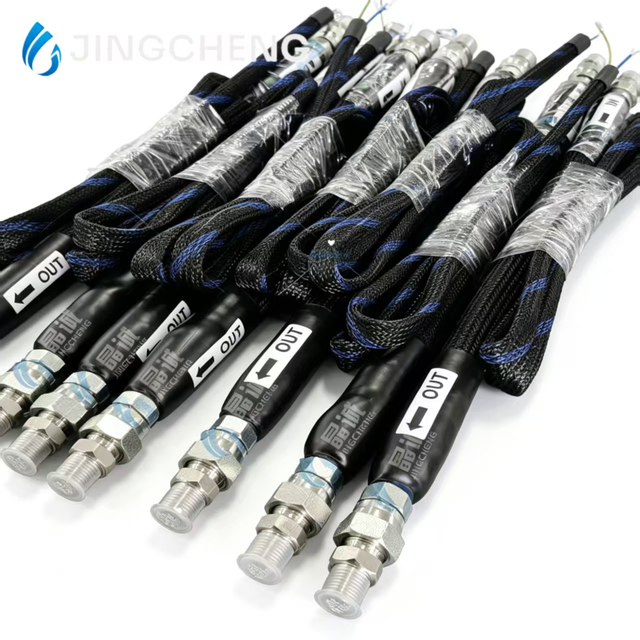 PTFE Lined Heated Hose with 304 Stainless Steel Braiding for Clean, Corrosion-Resistant High-Temperature Transfer