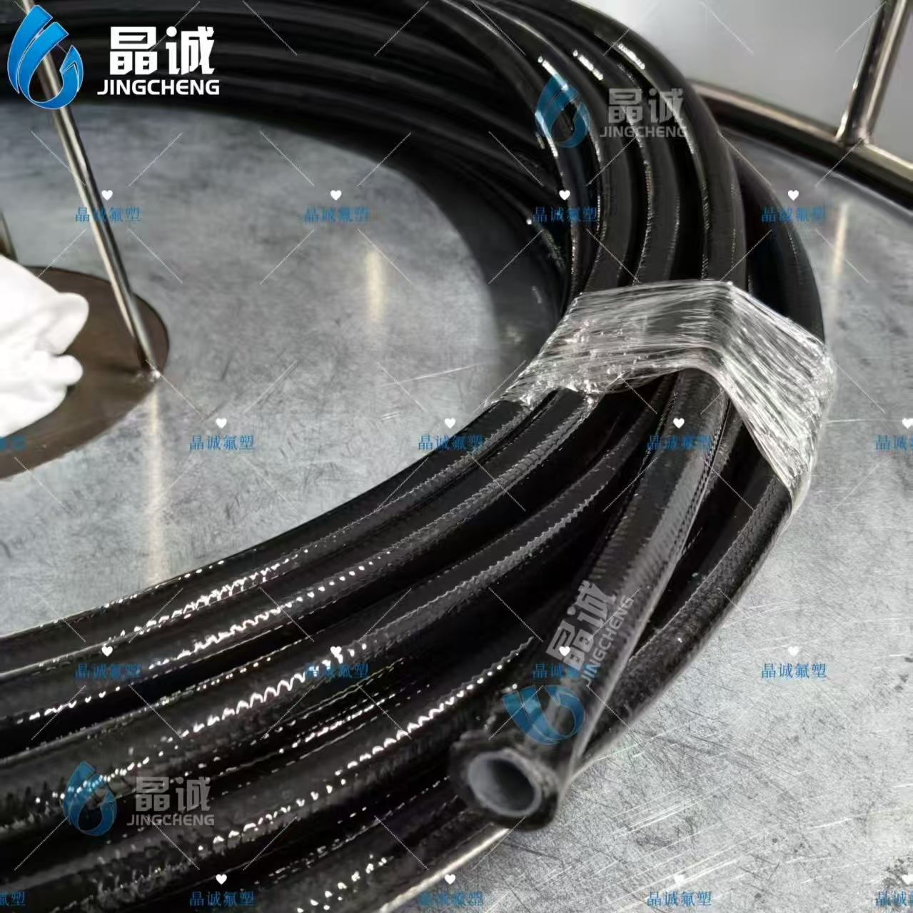 TPU Covered PTFE Braided Hose for Clean and Wear-Resistant Fluid Transfer | Custom PTFE Hose Manufacturer