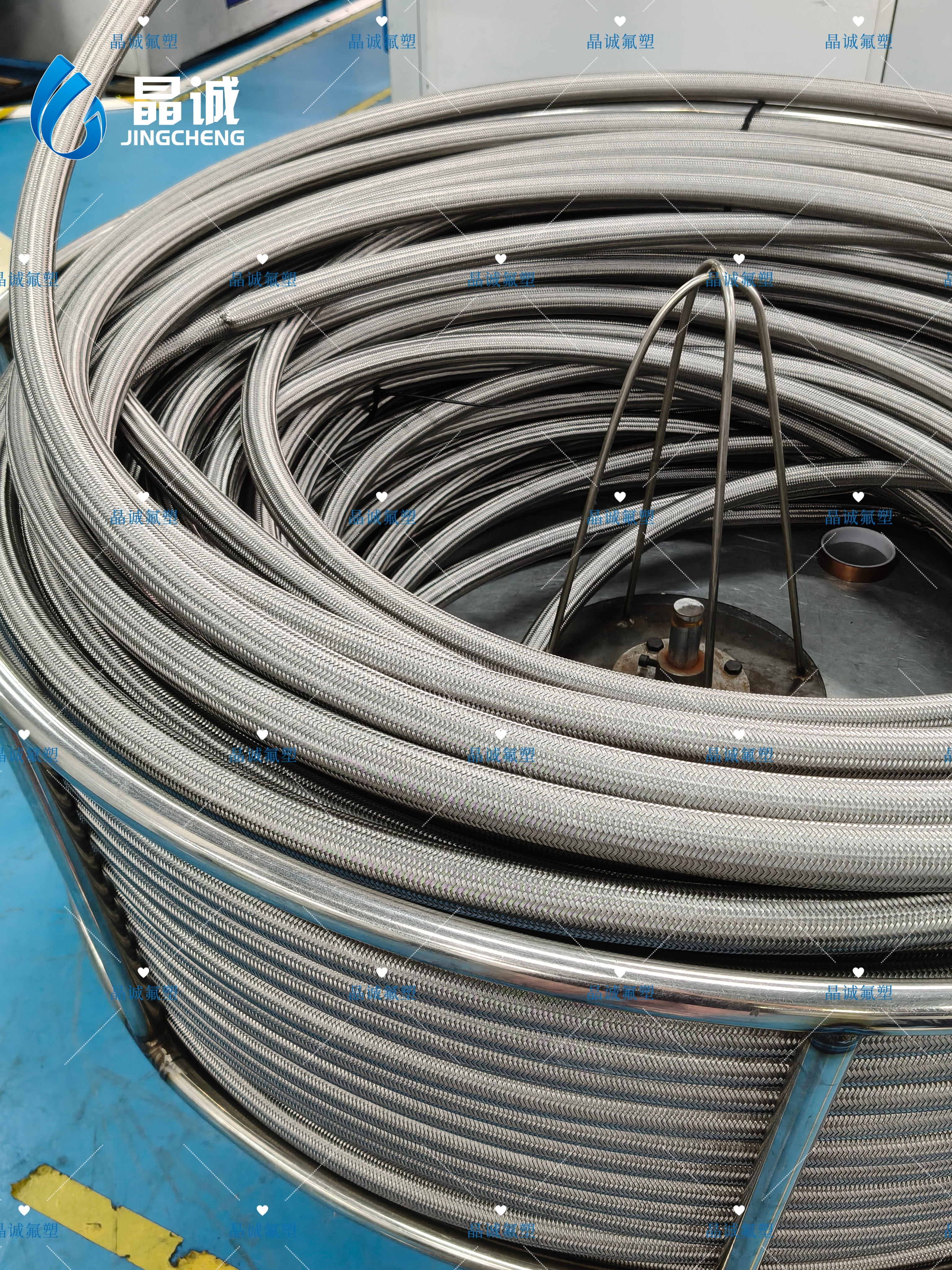 Custom High Pressure 304 Stainless Steel Plain Braided PTFE Hose For Chemical And Petrochemical