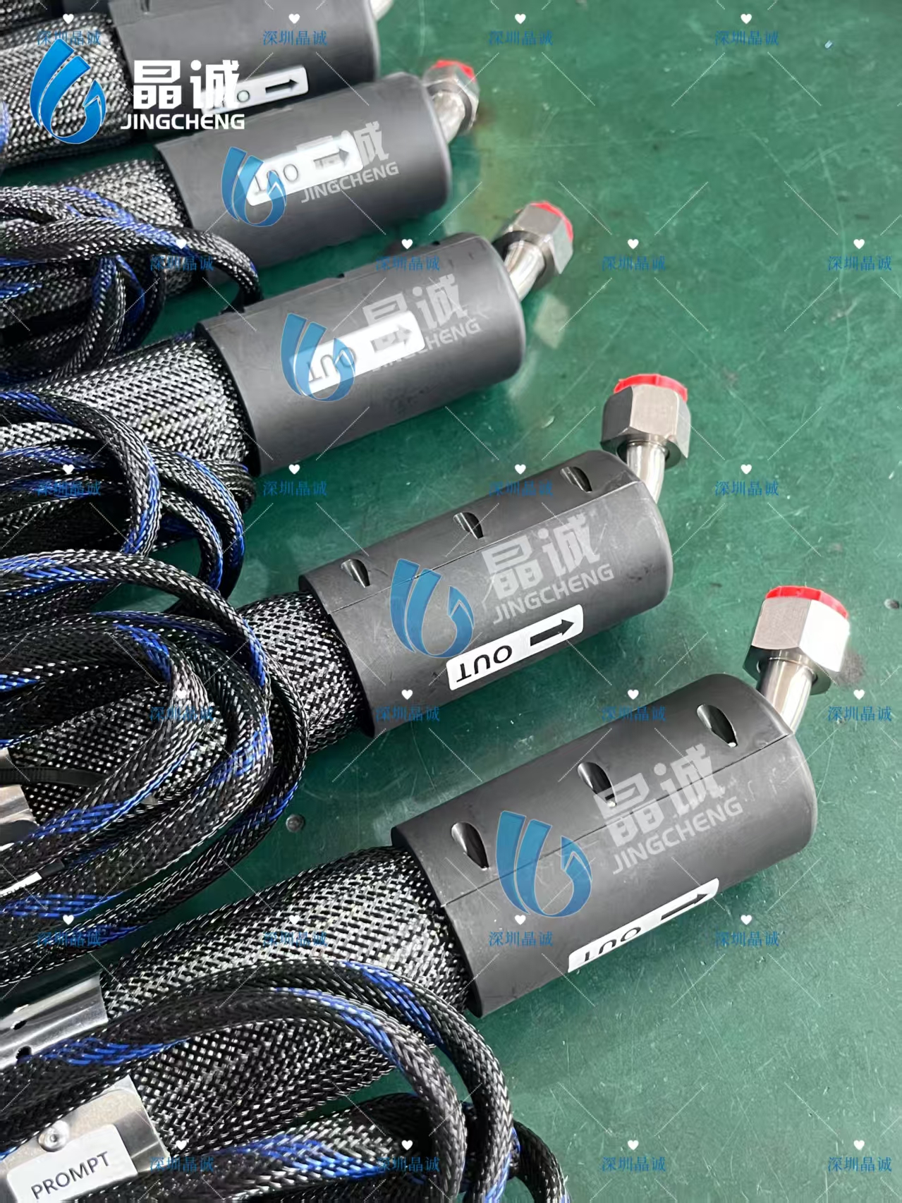 High Performance Custom PTFE Heating Hose For Hot Melt Adhesive Automotive Robotic Gluing