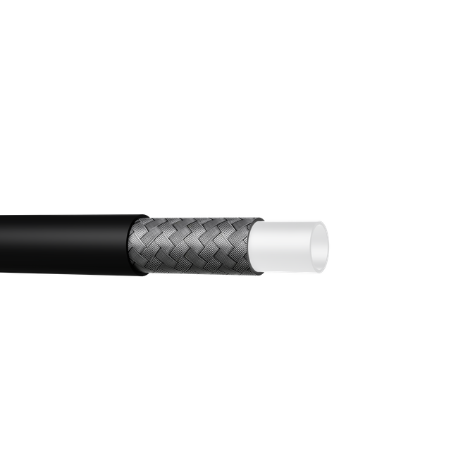 Clean-Surface TPU-Covered PTFE Braided Hose for Chemical and Adhesive Transfer Meta Title
