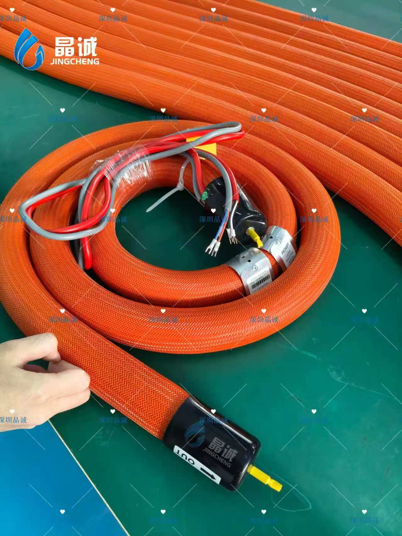 Tobacco Processing Heated Hose with PTFE Inner Tube for Cut-Rag Drying and Flavoring Drums
