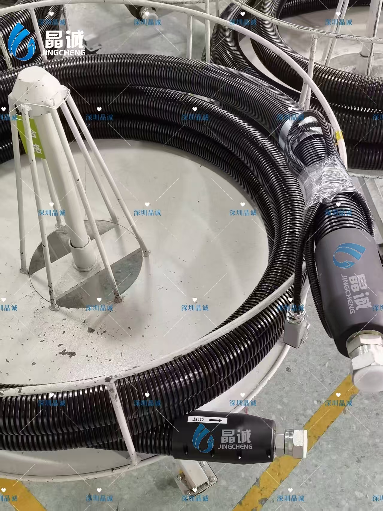 Weather-Ready Heated Hose for Non-Curing Waterproof Coatings