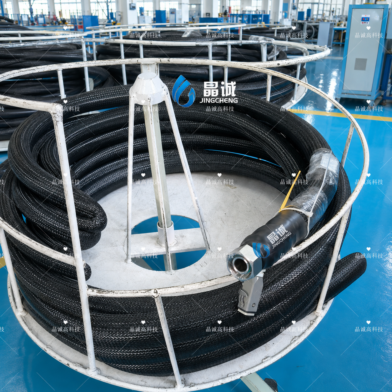 Heated Hose for Food Processing Equipment and Food-Grade Material Transfer 