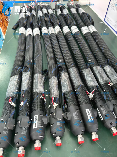 Custom PTFE Heating Hose Strict Quality Inspection for Hot Melt Glue Dispensing Automotive Robot Coating Industry