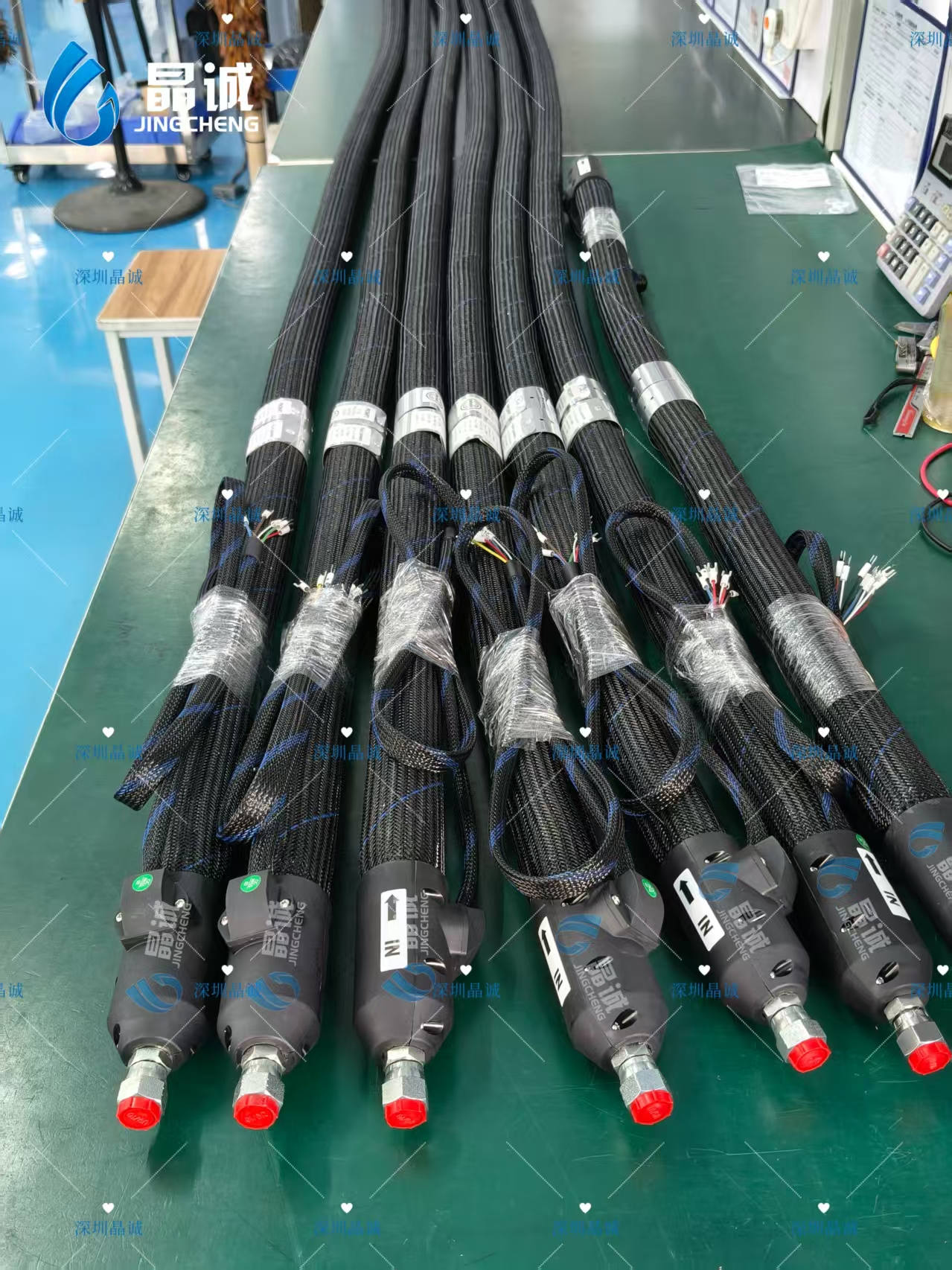 Custom PTFE Heated Hose, Strict Quality Control, Stable Fluid Transfer for Hot Melt, Dispensing, Automotive & Robot Coating Industry