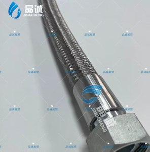 Custom Diameter PTFE Steel Wire Bundle Braided Hose 3/8" to 2" for High-Pressure Chemical and Oil Transfer