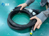 Custom PTFE Heated Hose Strict Quality Inspection For Hot Melt Dispensing Automotive Robot Glue Coating