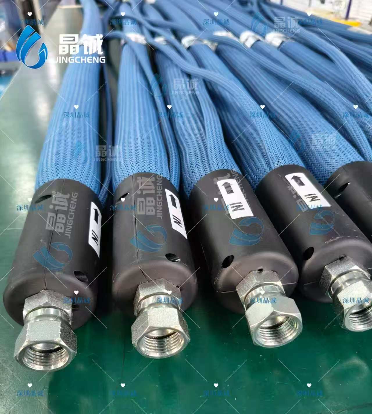 Heated PUR Adhesive Hose with PTFE Inner Tube for Robotic Edge Banding and Profile Wrapping