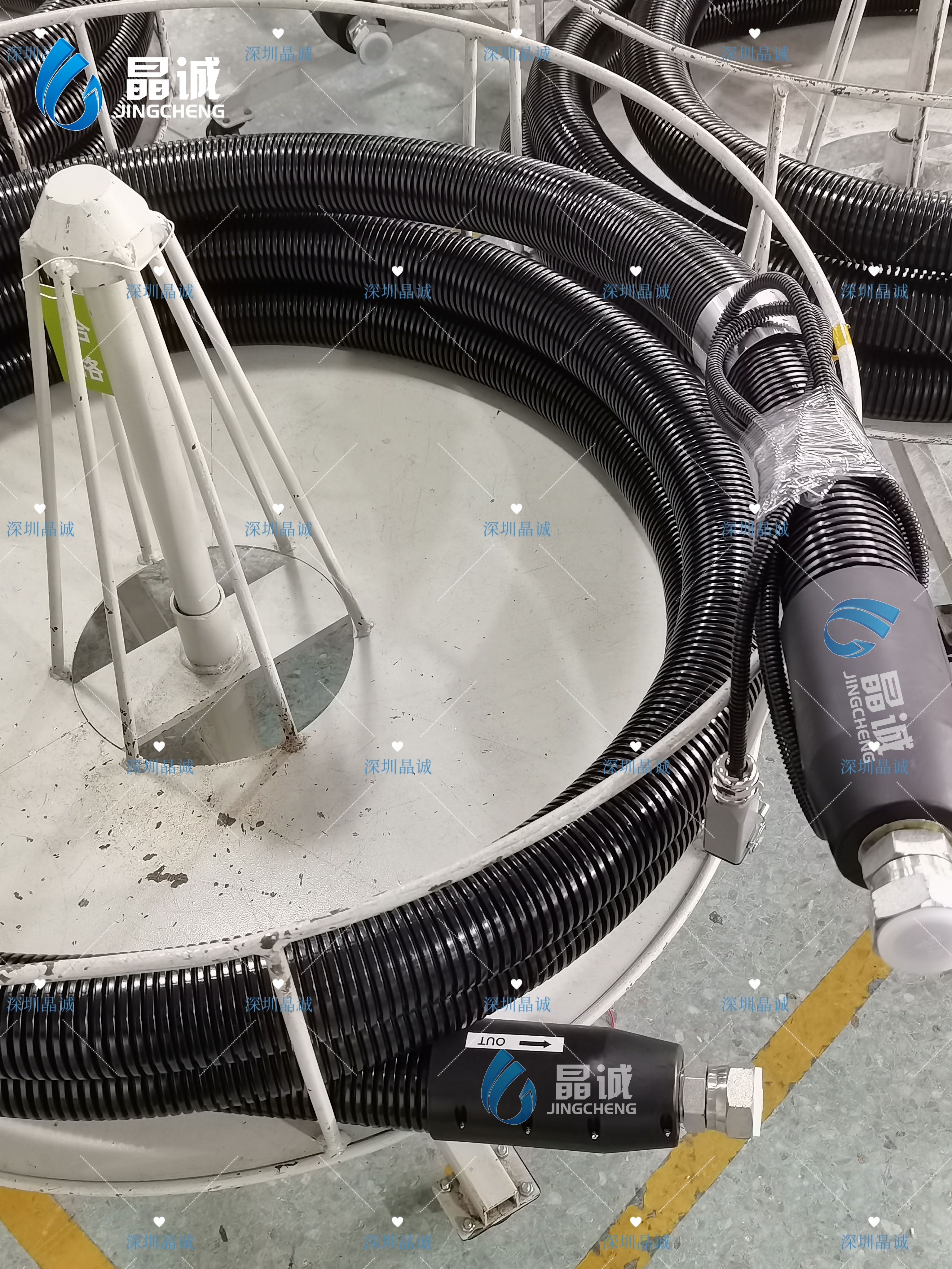 Industrial Corrugated Heated Hose High Temperature High Pressure Flexible Transfer Tube