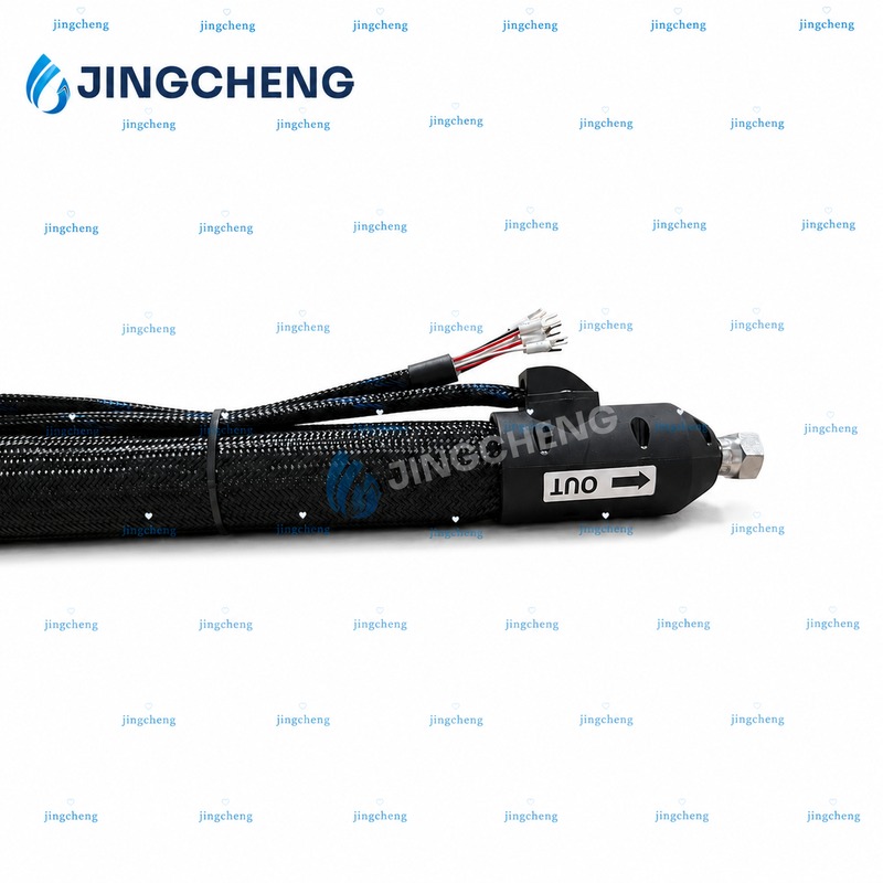 Automatically Wound Heated Adhesive Hose for Hot Melt Glue Melters and PUR Adhesive Applicators
