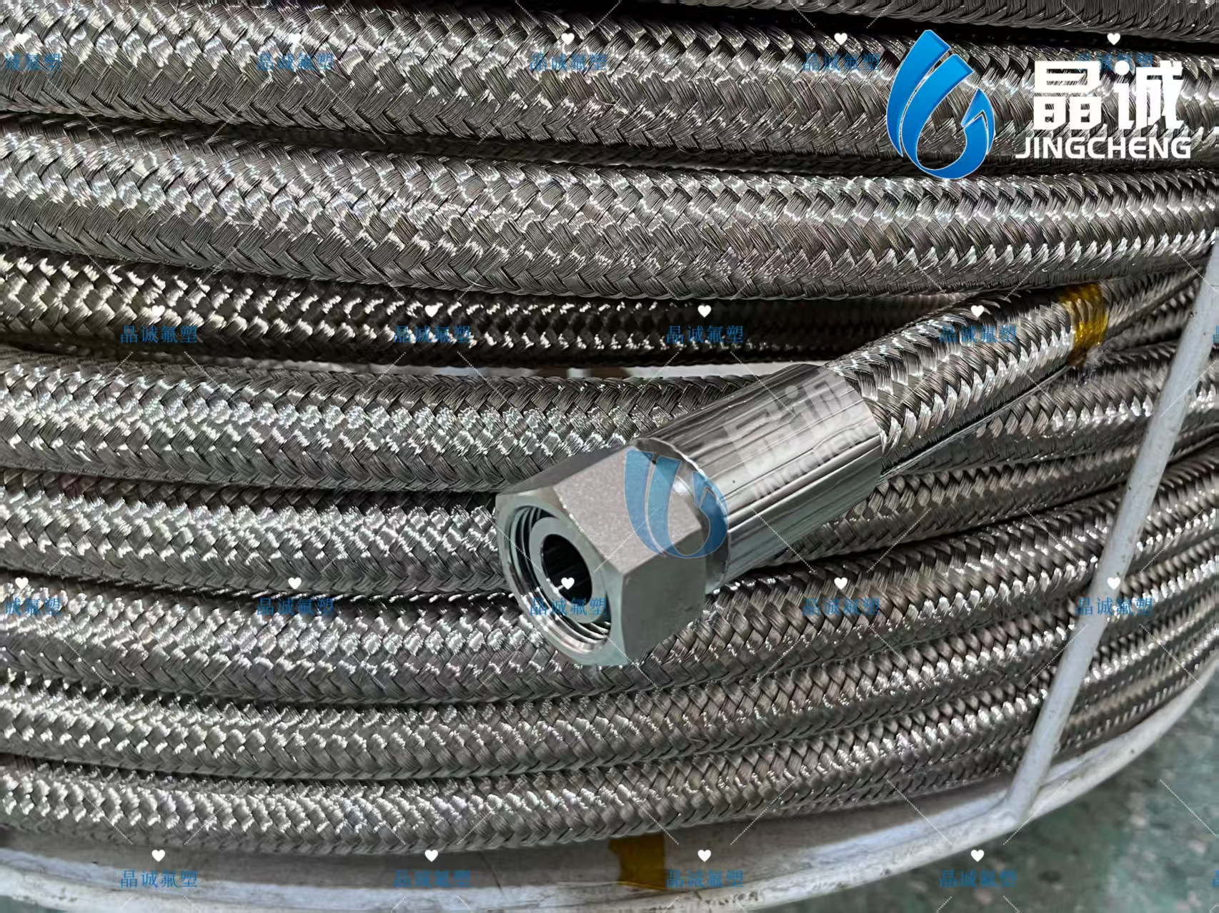 Spiral Wire Wound PTFE Hose for Extreme Pressure Industrial Applications