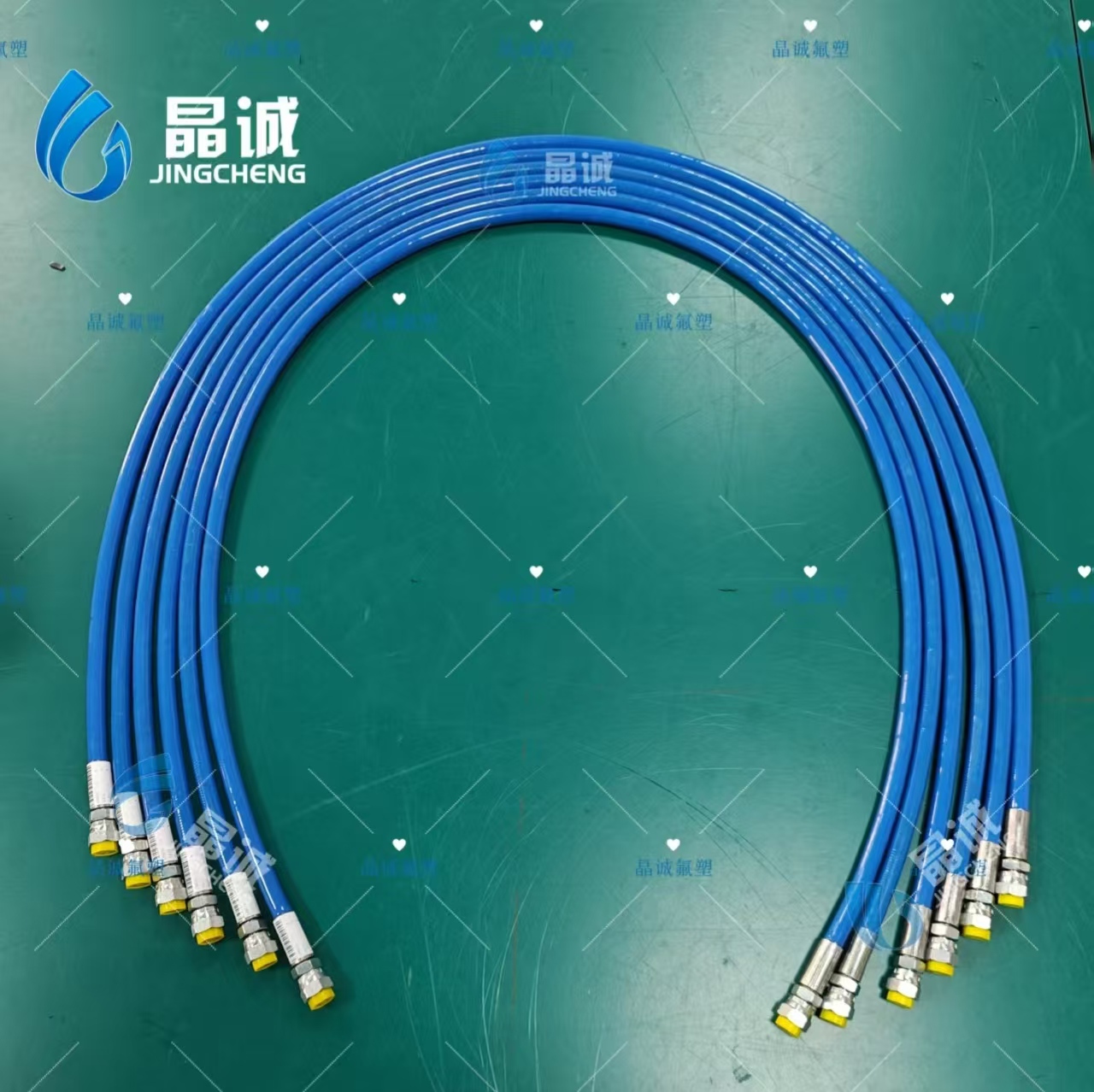 Custom Diameter TPU Covered PTFE Braided Hose 5/32" to 1" for Food, Pharmaceutical and Chemical Transfer