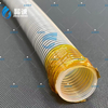 Smooth-ID Corrugated-OD PTFE Hose with 304 Spiral Spring for Steam, Hot Oil and Chemical Lines