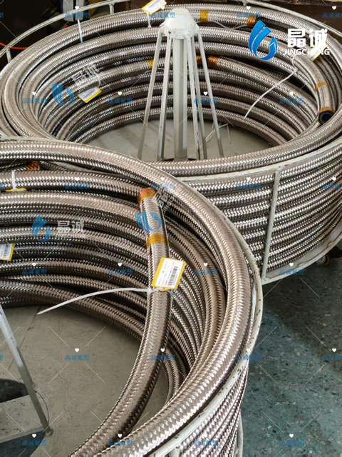High Pressure PTFE Braided Hose for Chemical Spraying and Industrial Fluid Transfer