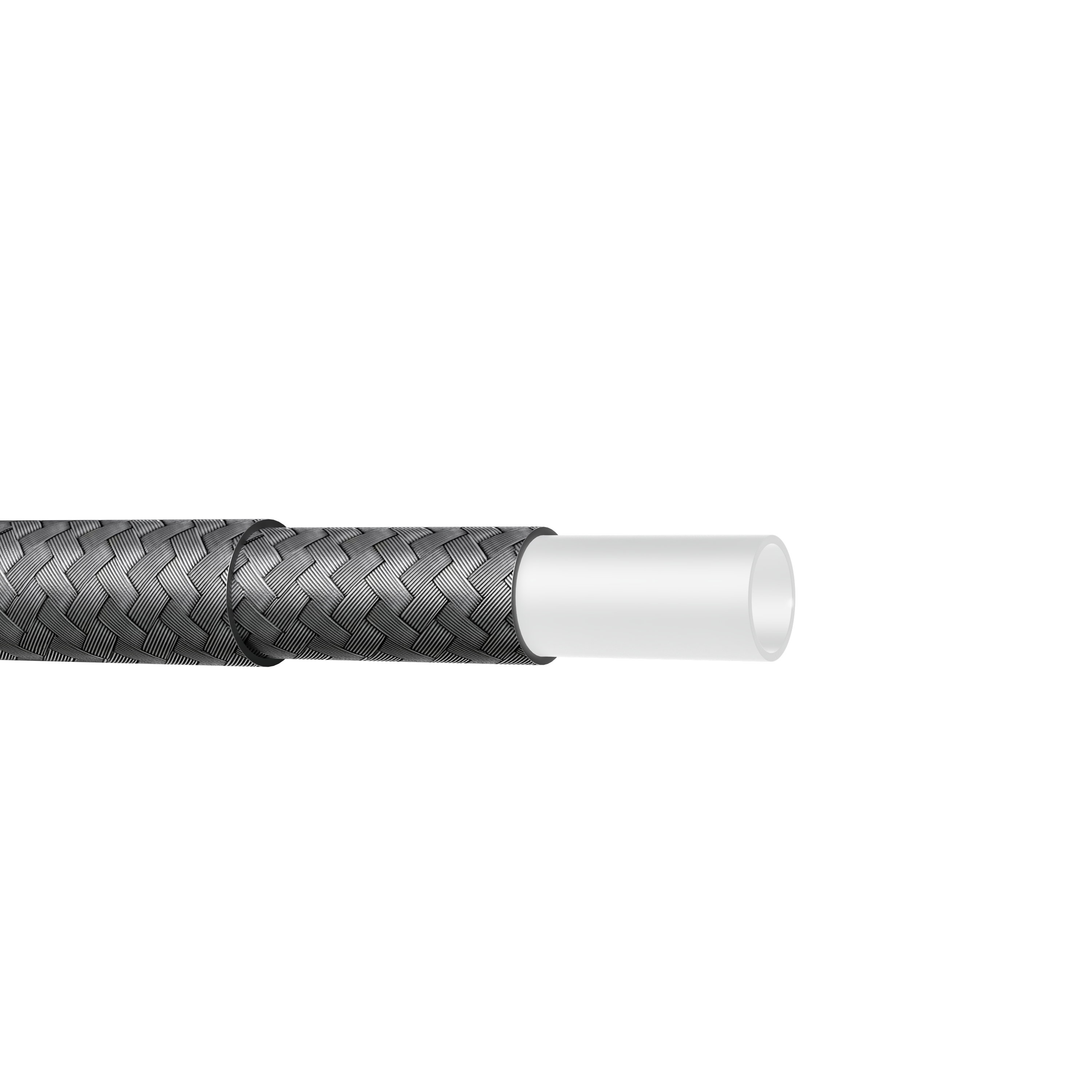 Double-Braided PTFE Hose for Multi-Fluid Industrial Machinery and Pressure-Stable Transfer