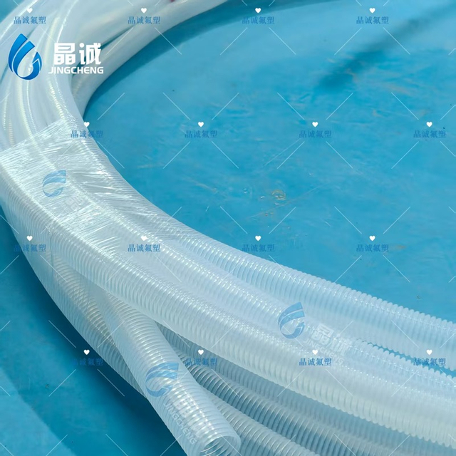 Inner Spiral Corrugated PTFE Bellows Hose for Tight-Bend Chemical, Food and Pharmaceutical Skids