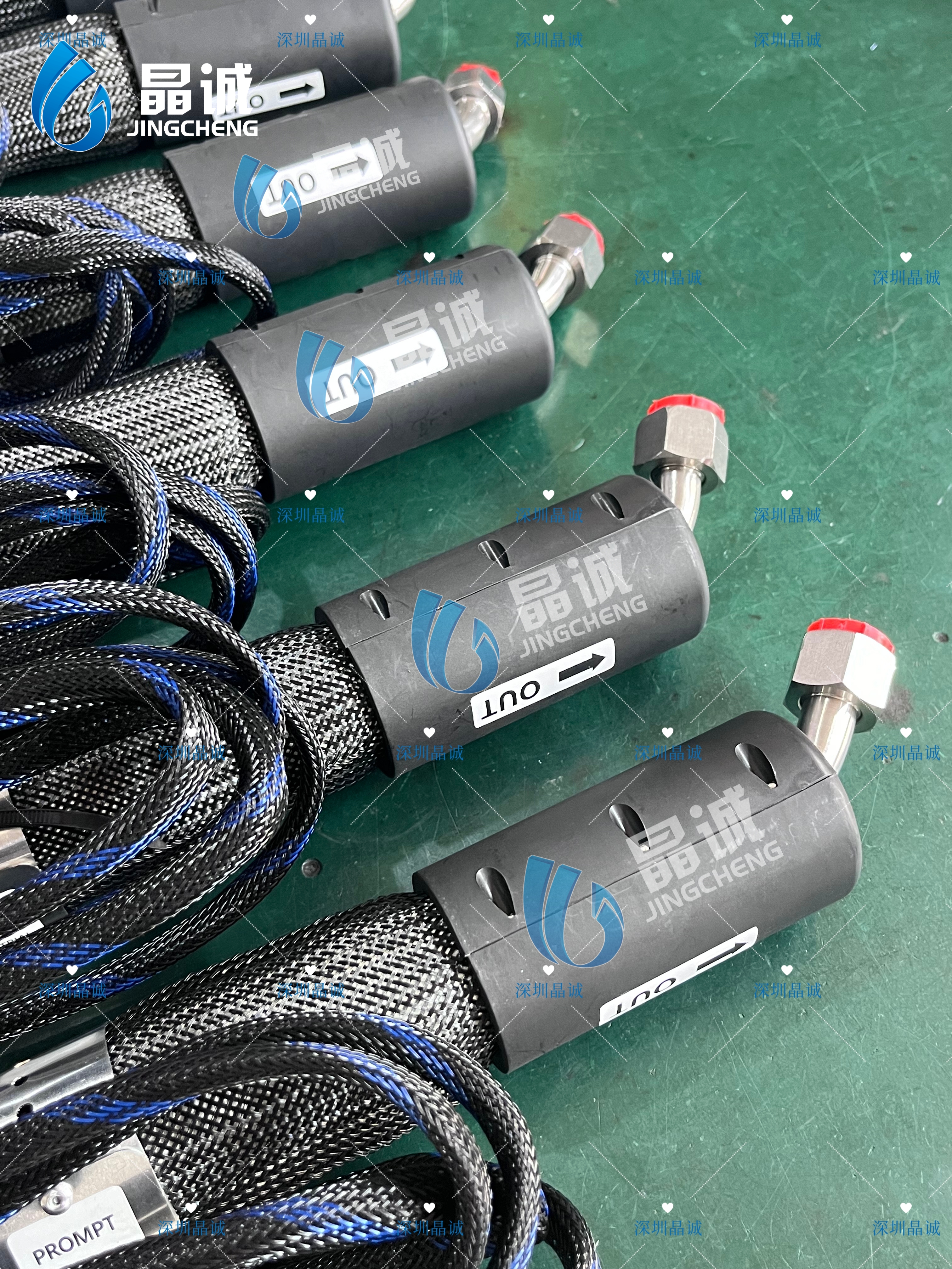 PTFE Lined Heated Hose for Sheet and Film Extrusion Applications Precise Temperature Control & Wear Resistance