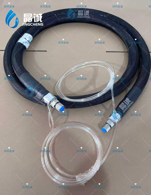PTFE Lined Water Heated Hose with Uniform Heat Distribution for Laser Cooling and Industrial Chiller Systems