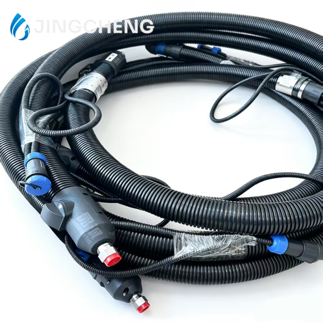 Corrugated Stainless Steel PTFE High Pressure Heated Hose for Automotive Production Lines