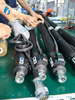 Customizable PTFE Lined Heated Hose for PUR Dispensing Systems in Furniture Manufacturing Tailored Lengths & Fittings