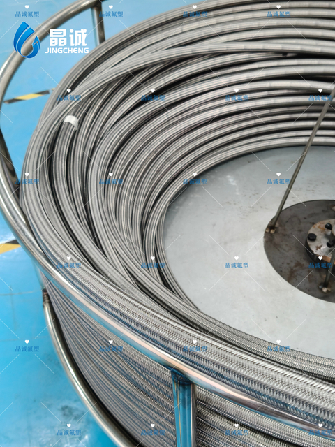 Custom High Pressure 304 Stainless Steel Plain Braided PTFE Hose For Chemical And Petrochemical