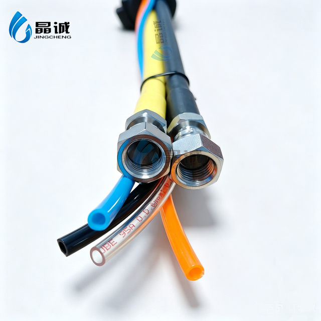 8mm double tube insulation hose, Teflon heating tube, temperature and pressure resistant, solvent-free composite machine accessories